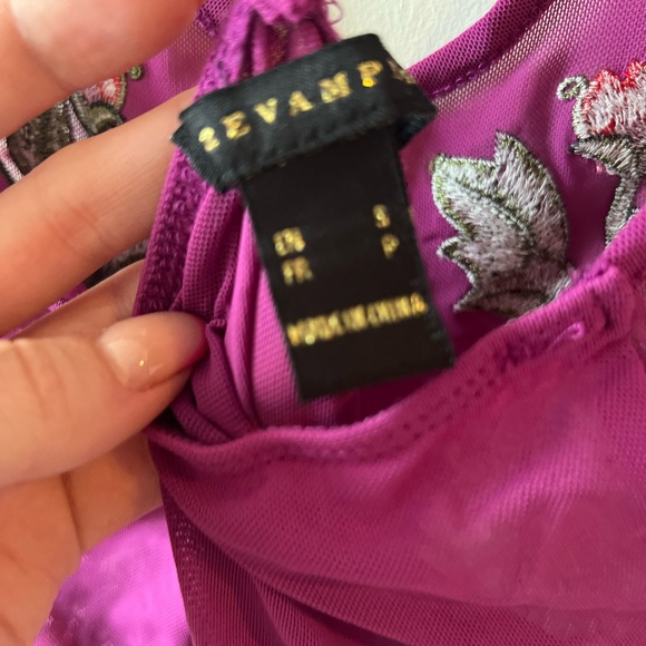 Revamped Embroidered Sheer Bodysuit S GUC - Picture 2 of 6